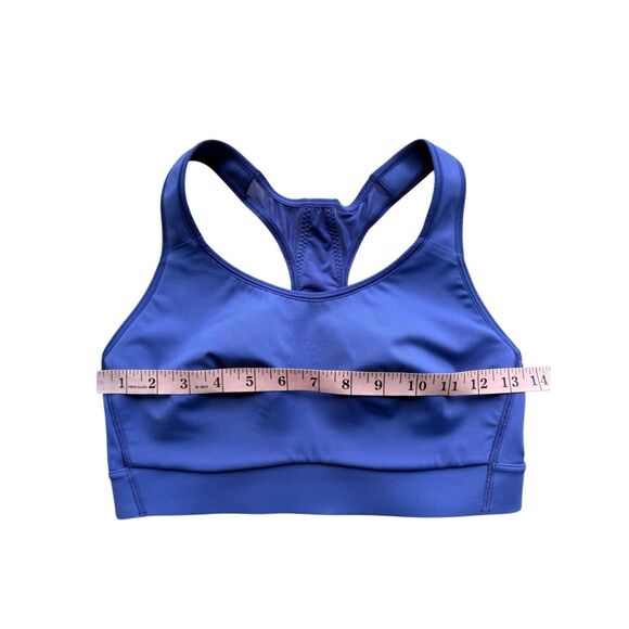 Athleta Hustle Sports Bra In Merlin Blue/Violet - Picture 7 of 9